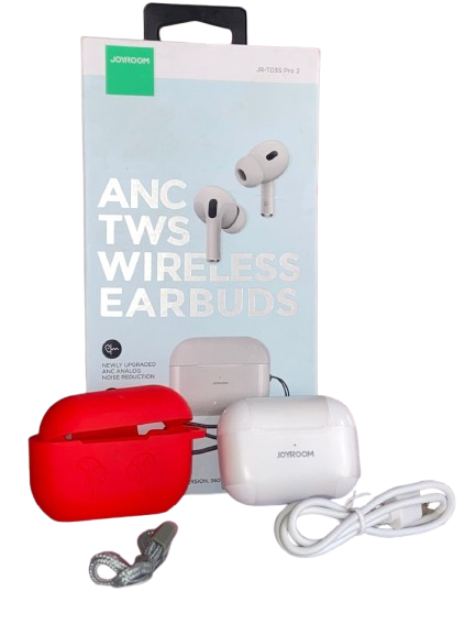 JoyRoom JR -T03S Pro2 With 
Active Noise Cancelling ANC TWS Wireless Earbuds